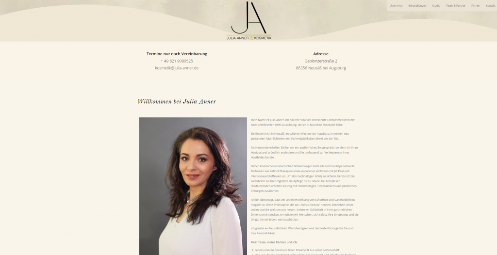 Website julia-anner.de